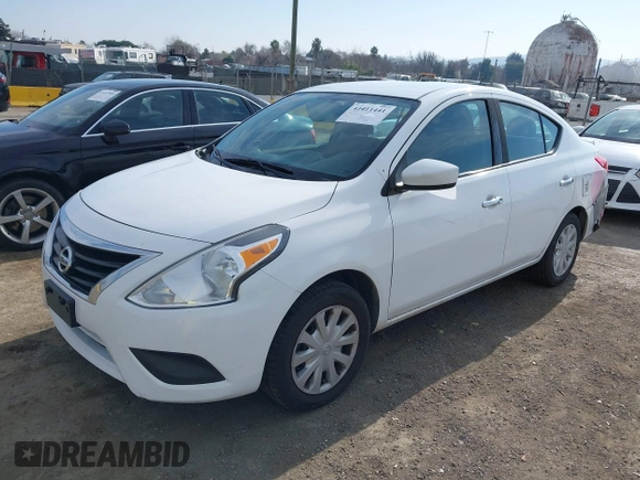 2016 Nissan Versa S Plus with VIN 3N1CN7AP6GL886585, listed as a IAAI auction lot 41411441 with 128,283 mi miles. Bid and sale history available at carsss.com. Image 2.