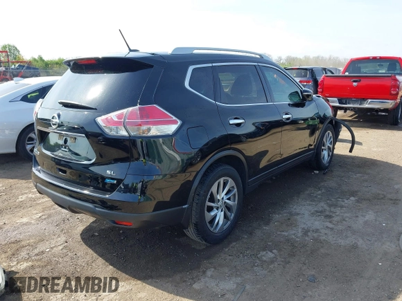 2014 Nissan Rogue SV with VIN 5N1AT2MTXEC768212, listed as a IAAI auction lot 42094093 with 93,685 mi miles and . Bid and sale history available at carsss.com. Image 4.