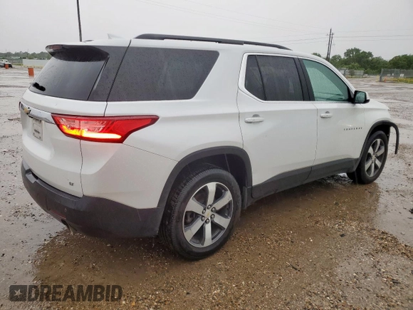 2019 Chevrolet Traverse LT z VIN 1GNERHKW8KJ181381, wystawiony jako Copart lot #60486315 z przebiegiem 222 042 mil mil oraz Szkoda całkowita • Salvage title. Historia ofert i sprzedaży dostępna na DreamBid. Obrazek 3.