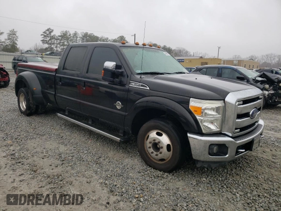 2015 Ford F-350 Lariat with VIN 1FT8W3CT5FEC60995, listed as a Copart auction lot 44506795 with 150,032 mi miles and Clean title. Bid and sale history available at DreamBid. Image 4.