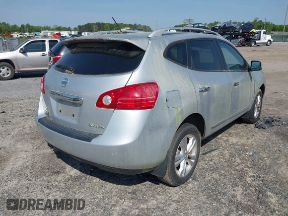2013 Nissan Rogue S with VIN JN8AS5MV1DW645281, listed as a IAAI auction lot 42035789 with 124,423 mi miles and . Bid and sale history available at DreamBid. Image 4.