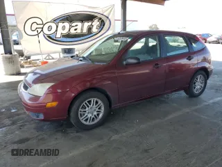 2006 Ford Focus S with VIN 1FAFP37N36W178280, listed as a Copart auction lot 63308445 with 190,348 mi miles and Clean title. Bid and sale history available at DreamBid. Image 1.
