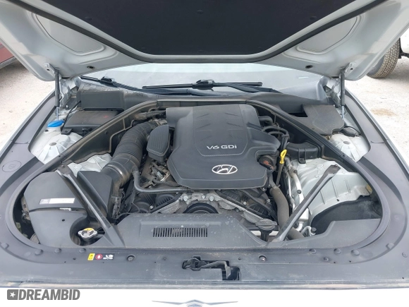 2016 Hyundai Genesis 3.8L with VIN KMHGN4JEXGU120629, listed as a IAAI auction lot 39678315 with 86,672 mi miles. Bid and sale history available at carsss.com. Image 10.