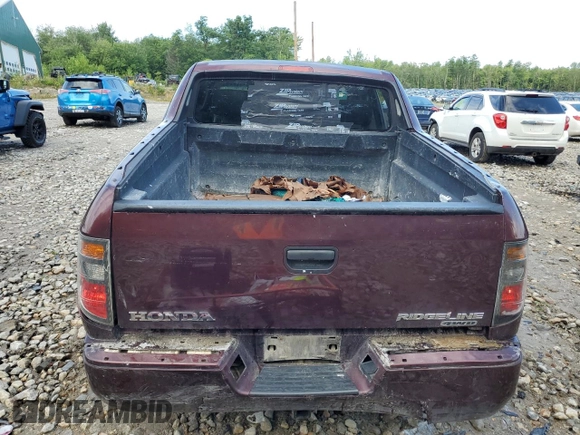 2007 Honda Ridgeline RT with VIN 2HJYK16297H551976, listed as a Copart auction lot 66175684 with 299,500 mi miles and Salvage Title. Bid and sale history available at carsss.com. Image 6.