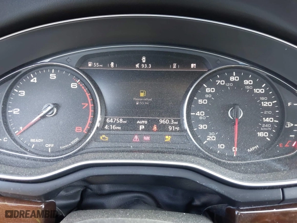 2017 Audi A4 Premium with VIN WAUANAF4XHN006700, listed as a IAAI auction lot 41886496 with 64,758 mi miles. Bid and sale history available at carsss.com. Image 7.