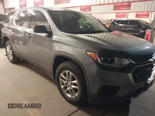 2020 Chevrolet Traverse LS with VIN 1GNERLKW5LJ153784, listed as a IAAI auction lot 41157698 with 94,672 mi miles. Bid and sale history available at carsss.com. Image 1.