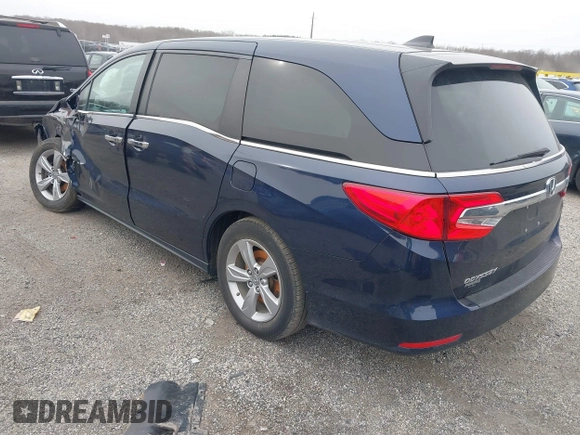 2020 Honda Odyssey EX-L with VIN 5FNRL6H70LB055122, listed as a IAAI auction lot 41620219 with 129,582 mi miles. Bid and sale history available at carsss.com. Image 3.
