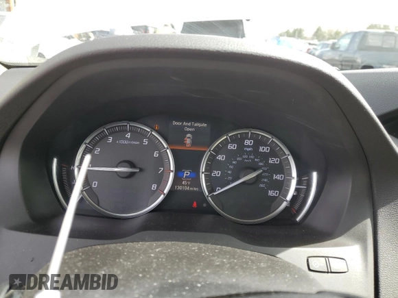 2017 Acura MDX w/Technology Pkg with VIN 5FRYD4H54HB019127, listed as a Copart auction lot 49433905 with 130,104 mi miles and Salvage Title. Bid and sale history available at carsss.com. Image 9.