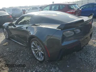 2017 Chevrolet Corvette Z06 3LZ with VIN 1G1YU2D64H5605132, listed as a Copart auction lot 86913304 with 57,490 mi miles and Salvage Title. Bid and sale history available at carsss.com. Image 2.