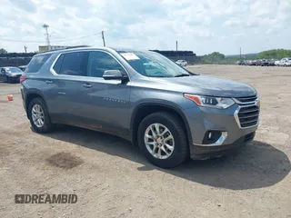 2020 Chevrolet Traverse LT Cloth z VIN 1GNEVGKW2LJ326941, wystawiony jako IAAI lot #42770387 z przebiegiem 54 910 mil mil oraz . Historia ofert i sprzedaży dostępna na DreamBid. Obrazek 1.