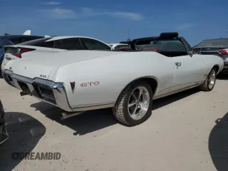 1968 Pontiac GTO z VIN 242678P186105, wystawiony jako Copart lot #76539314 z przebiegiem 14 693 mil mil oraz Szkoda całkowita • Salvage title. Historia ofert i sprzedaży dostępna na DreamBid. Obrazek 3.