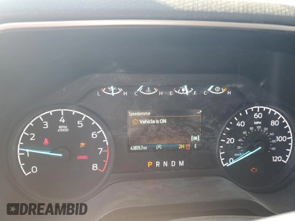 2021 Ford F-150 XL with VIN 1FTMF1EB4MKF07459, listed as a Copart auction lot 84900714 with 43,819 mi miles and Salvage title. Bid and sale history available at DreamBid. Image 9.