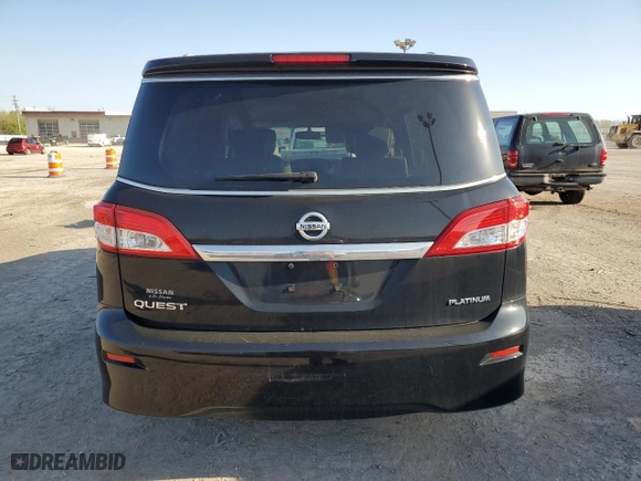 2015 Nissan Quest S with VIN JN8AE2KPXF9134468, listed as a Copart auction lot 50813374 with 108,017 mi miles. Bid and sale history available at carsss.com. Image 6.
