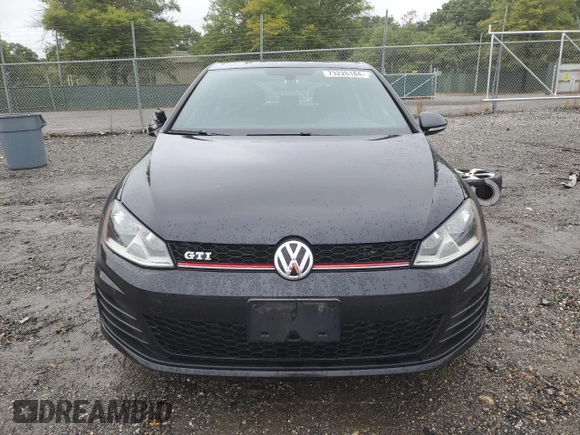 2016 Volkswagen Golf GTI SE with VIN 3VW4T7AU7GM010922, listed as a Copart auction lot 73226184 with 113,598 mi miles and Salvage Title. Bid and sale history available at carsss.com. Image 5.