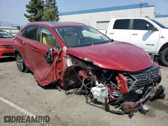 2020 Lexus NX with VIN JTJGJRDZ7L5009324, listed as a Copart auction lot 54719055 with 60,353 mi miles and Salvage Title. Bid and sale history available at carsss.com. Image 4.