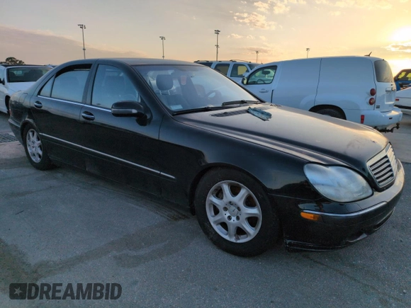 2002 Mercedes-Benz S-Class 4.3L with VIN WDBNG70J52A304262, listed as a Copart auction lot 75084714 with 0 mi miles and Salvage Title. Bid and sale history available at carsss.com. Image 4.