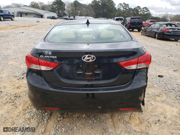2013 Hyundai Elantra GLS with VIN 5NPDH4AE1DH223166, listed as a Copart auction lot 48750075 with 0 mi miles and Salvage Title. Bid and sale history available at carsss.com. Image 6.