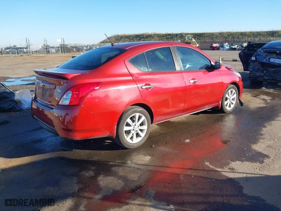 2017 Nissan Versa Sedan SV with VIN 3N1CN7AP2HL808080, listed as a IAAI auction lot 41422779 with 188,334 mi miles. Bid and sale history available at carsss.com. Image 4.
