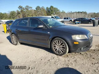 2007 Audi A3 with VIN WAUHF78P97A078127, listed as a Copart auction lot 87590725 with 139,674 mi miles and Salvage title. Bid and sale history available at DreamBid. Image 4.