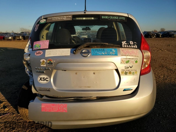 2016 Nissan Note S with VIN 3N1CE2CP2GL358493, listed as a Copart auction lot 48874345 with 79,230 mi miles and Salvage title. Bid and sale history available at DreamBid. Image 6.
