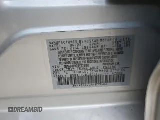 2022 Nissan Sentra S with VIN 3N1AB8BV0NY279102, listed as a Copart auction lot 79429234 with 34,953 mi miles and Salvage Title. Bid and sale history available at carsss.com. Image 12.