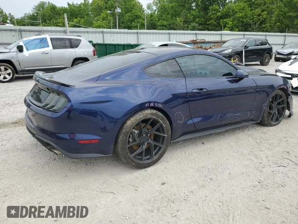 2020 Ford Mustang GT with VIN 1FA6P8CFXL5114668, listed as a Copart auction lot 58027235 with 11,792 mi miles and Salvage title. Bid and sale history available at DreamBid. Image 3.