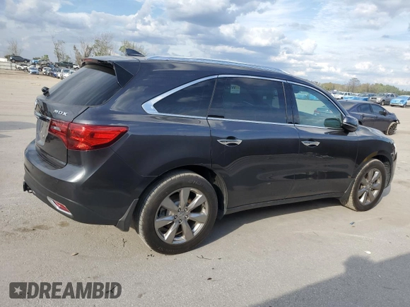 2014 Acura MDX Advance with VIN 5FRYD3H80EB012241, listed as a Copart auction lot 46045765 with 88,888 mi miles and Salvage title. Bid and sale history available at DreamBid. Image 3.