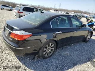 2009 Hyundai Genesis with VIN KMHGC46E09U027023, listed as a Copart auction lot 48718875 with 202,834 mi miles and Salvage Title. Bid and sale history available at carsss.com. Image 3.