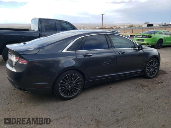 2015 Lincoln MKZ with VIN 3LN6L2GK9FR621715, listed as a Copart auction lot 43850274 with 59,559 mi miles and Salvage Title. Bid and sale history available at carsss.com. Image 3.