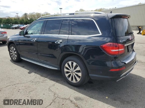2019 Mercedes-Benz GLS 450 with VIN 4JGDF6EE3KB229380, listed as a Copart auction lot 55335245 with 107,130 mi miles and Salvage title. Bid and sale history available at DreamBid. Image 2.