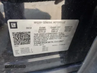 2019 Chevrolet Traverse LT Cloth with VIN 1GNERGKW7KJ161097, listed as a Copart auction lot 59215945 with 117,974 mi miles and Salvage title. Bid and sale history available at DreamBid. Image 14.