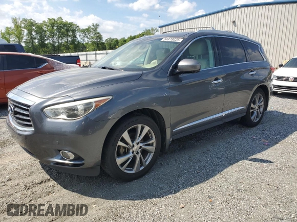 2015 Infiniti QX60 with VIN 5N1AL0MM5FC511649, listed as a Copart auction lot 54878025 with 158,232 mi miles and Salvage title. Bid and sale history available at DreamBid. Image 1.