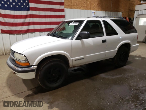 1999 Chevrolet Blazer LS with VIN 1GNCT18W5XK136973, listed as a Copart auction lot 60284865 with 199,759 mi miles and Clean title. Bid and sale history available at DreamBid. Image 1.