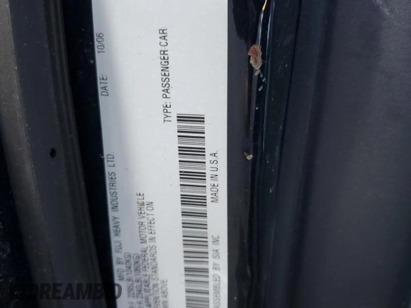 2007 Subaru Legacy Special with VIN 4S3BP616477323236, listed as a Copart auction lot 47643865 with 162,705 mi miles and Salvage title. Bid and sale history available at DreamBid. Image 12.