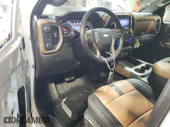 2020 Chevrolet Silverado 1500 High Country with VIN 1GCUYHED6LZ102813, listed as a Copart auction lot 84891464 with 26,477 mi miles and Salvage Title. Bid and sale history available at carsss.com. Image 8.