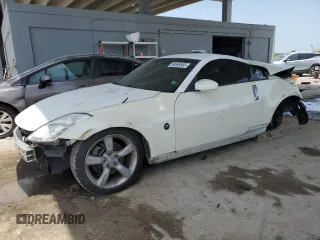 2006 Nissan 350Z with VIN JN1AZ34D76M302804, listed as a Copart auction lot 59569855 with 145,889 mi miles and Salvage title. Bid and sale history available at DreamBid. Image 1.