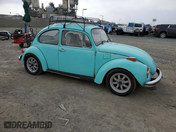 1972 Volkswagen Beetle with VIN 1122616914, listed as a Copart auction lot 50631545 with 38,604 mi miles and Salvage Title. Bid and sale history available at DreamBid. Image 4.