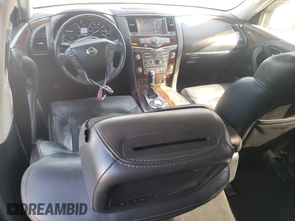 2017 Nissan Armada SV with VIN JN8AY2ND3H9002700, listed as a Copart auction lot 49588585 with 113,852 mi miles and Salvage Title. Bid and sale history available at carsss.com. Image 8.