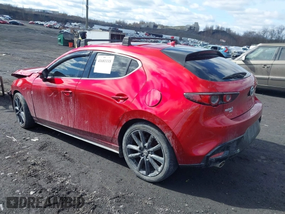 2020 Mazda Mazda3 Hatchback Premium Package with VIN JM1BPBNM6L1157087, listed as a IAAI auction lot 41681118 with 42,007 mi miles. Bid and sale history available at carsss.com. Image 3.