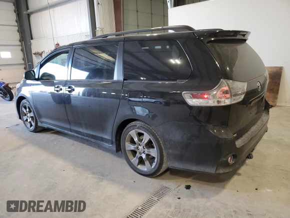 2012 Toyota Sienna SE with VIN 5TDXK3DC2CS193218, listed as a Copart auction lot 87255494 with 191,365 mi miles and Salvage Title. Bid and sale history available at carsss.com. Image 2.