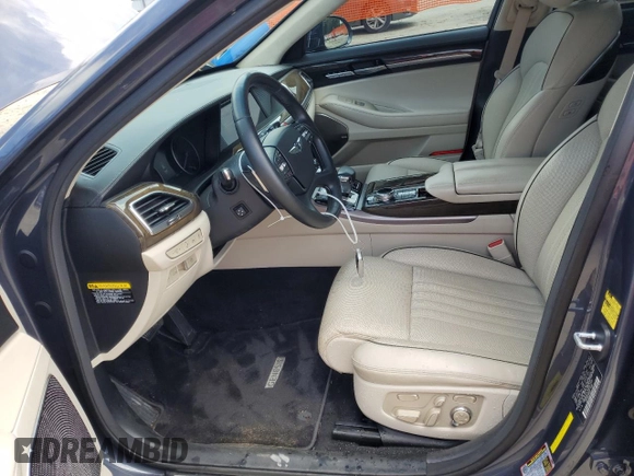 2017 Genesis G90 Premium z VIN KMHG34JA7HU027345, wystawiony jako Copart lot #56495385 z przebiegiem 46 445 mil mil oraz Szkoda całkowita • Salvage title. Historia ofert i sprzedaży dostępna na DreamBid. Obrazek 7.