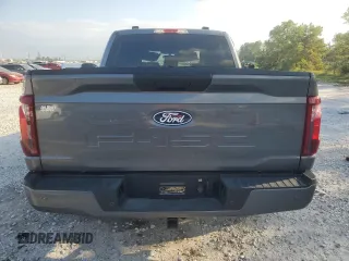 2024 Ford F-150 STX with VIN 1FTEW2K54RKE81302, listed as a Copart auction lot 72587334 with 2,555 mi miles and Salvage Title. Bid and sale history available at carsss.com. Image 6.