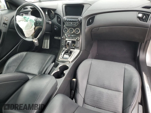 2016 Hyundai Genesis Coupe R-Spec with VIN KMHHU6KJ3GU132264, listed as a Copart auction lot 48354714 with 17,245 mi miles and Salvage title. Bid and sale history available at DreamBid. Image 8.