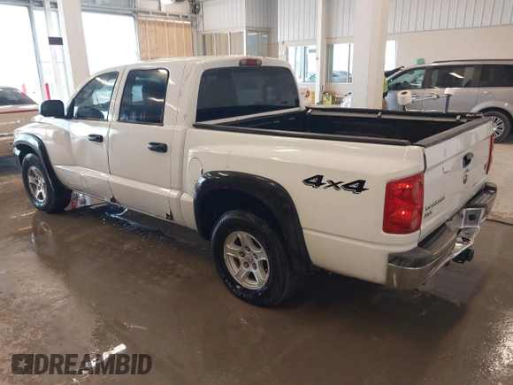 2005 Dodge Dakota SLT with VIN 1D7HW48N05S195964, listed as a IAAI auction lot 41508687 with 226,285 mi miles. Bid and sale history available at carsss.com. Image 3.