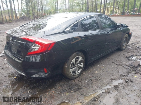 2019 Honda Civic LX with VIN 19XFC2F64KE041024, listed as a IAAI auction lot 42020159 with 36,870 mi miles and . Bid and sale history available at DreamBid. Image 4.