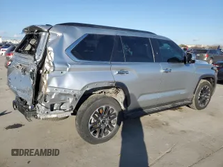 2023 Toyota Sequoia SR5 with VIN 7SVAAABA9PX003645, listed as a Copart auction lot 87644255 with 37,133 mi miles and Salvage Title. Bid and sale history available at carsss.com. Image 3.