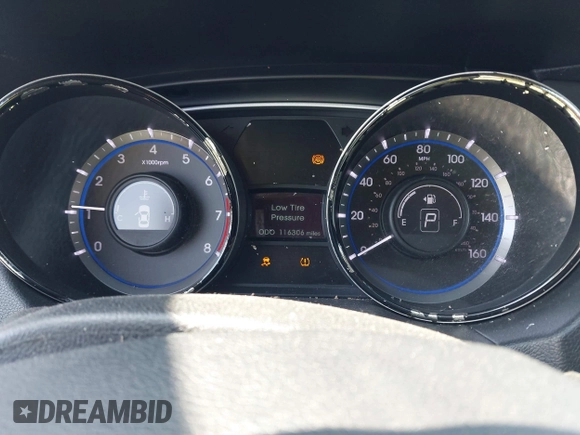 2013 Hyundai Sonata GLS with VIN 5NPEB4AC1DH607954, listed as a IAAI auction lot 42063892 with 116,306 mi miles and . Bid and sale history available at carsss.com. Image 7.