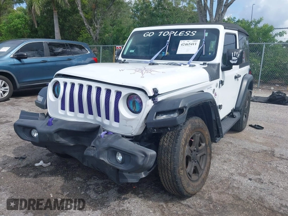 2018 Jeep Wrangler Sport with VIN 1C4GJXAGXJW151460, listed as a IAAI auction lot 42465411 with Not provided miles and . Bid and sale history available at DreamBid. Image 17.