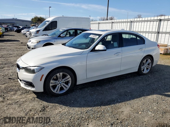 2017 BMW 3 Series 330i with VIN WBA8B9C51HK884830, listed as a Copart auction lot 46190095 with 139,786 mi miles and Clean Title. Bid and sale history available at carsss.com. Image 1.