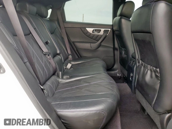 2017 Infiniti QX70 z VIN JN8CS1MU2HM143356, wystawiony jako Copart lot #48197395 z przebiegiem 128 576 mil mil oraz Szkoda całkowita • Salvage title. Historia ofert i sprzedaży dostępna na DreamBid. Obrazek 11.